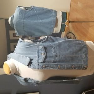 women's denim vest